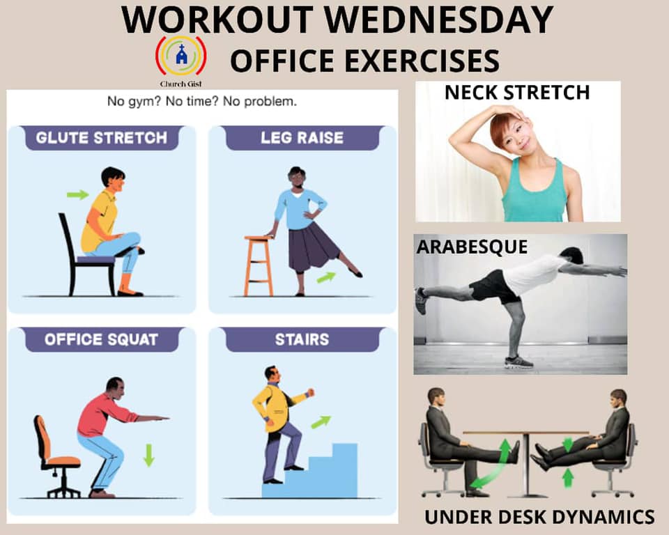 WORKOUT WEDNESDAY Office Exercises - Church Gist
