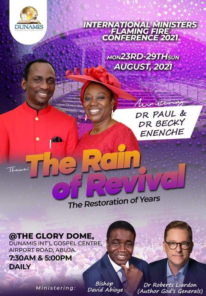 INTERNATIONAL MINISTERS FLAMMING FIRE CONFERENCE 2021 - Church Gist