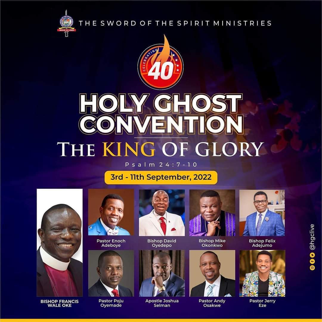 40th Annual Holy Ghost Convention. Pray, Plan and Prepare. Church Gist